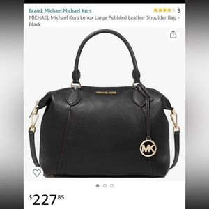 Micheal Kors Lenox Pebbled Leather purse shoulder bag